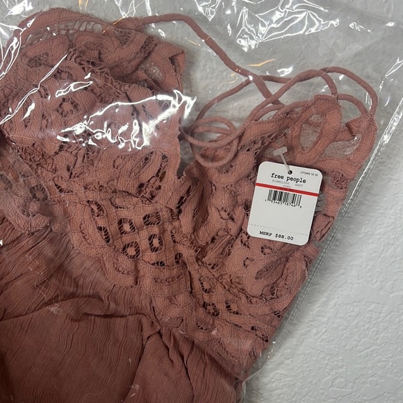 Free People Adella Slip Dress in Rose | Tank Strappy NWT - Picture 8 of 8